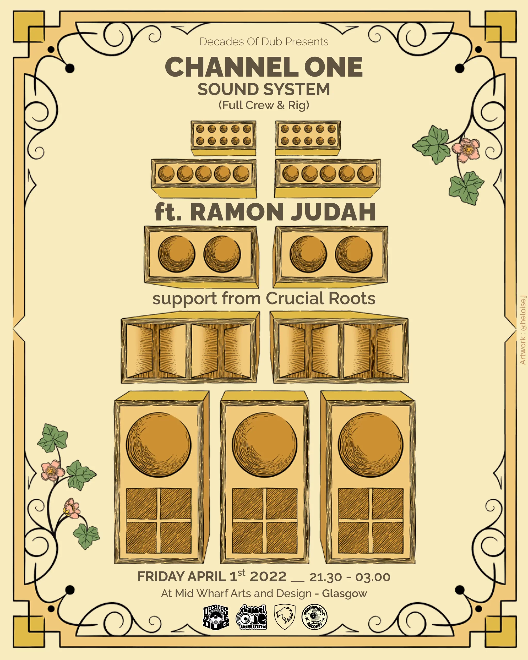Affiche Channel One Sound System graphisme