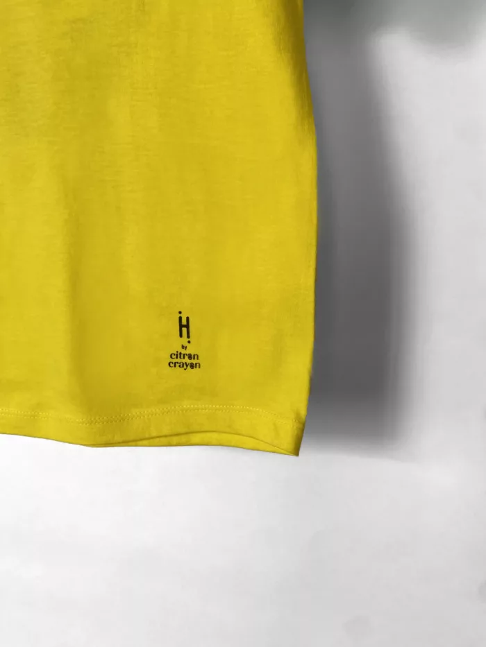 T-shirt enfant - Motif "Dinoflore" - jaune vif – Image 4