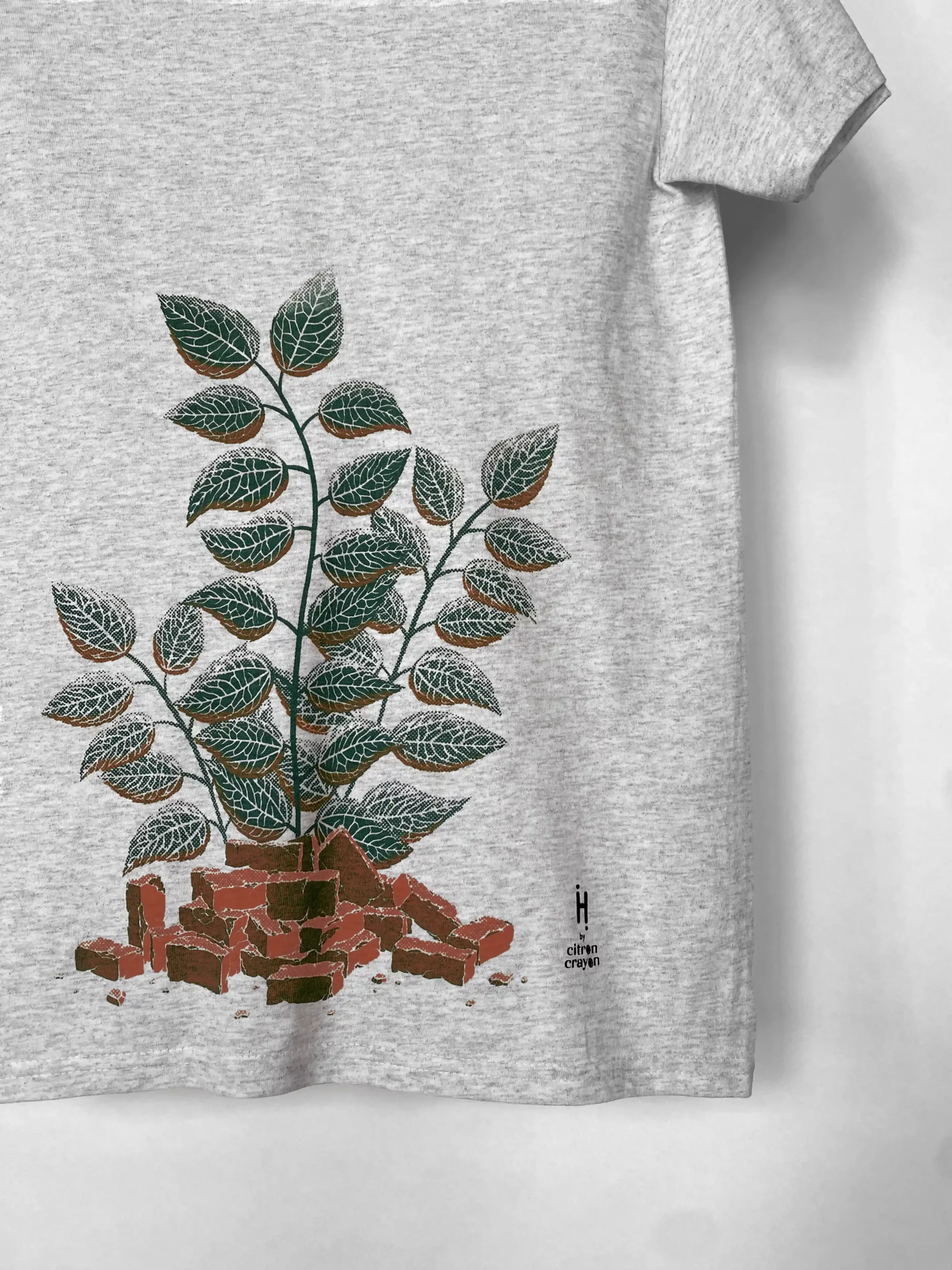 T-shirt homme motif "Urbain #3" rouge