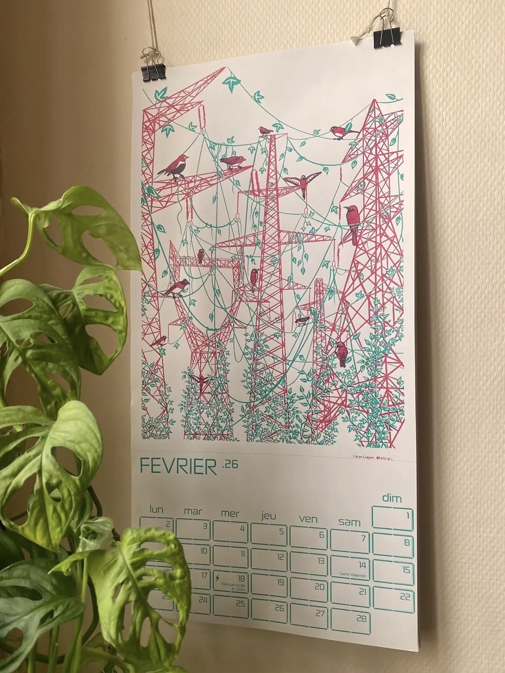 Page calendrier 2026 Résistance Electrique raclettes party