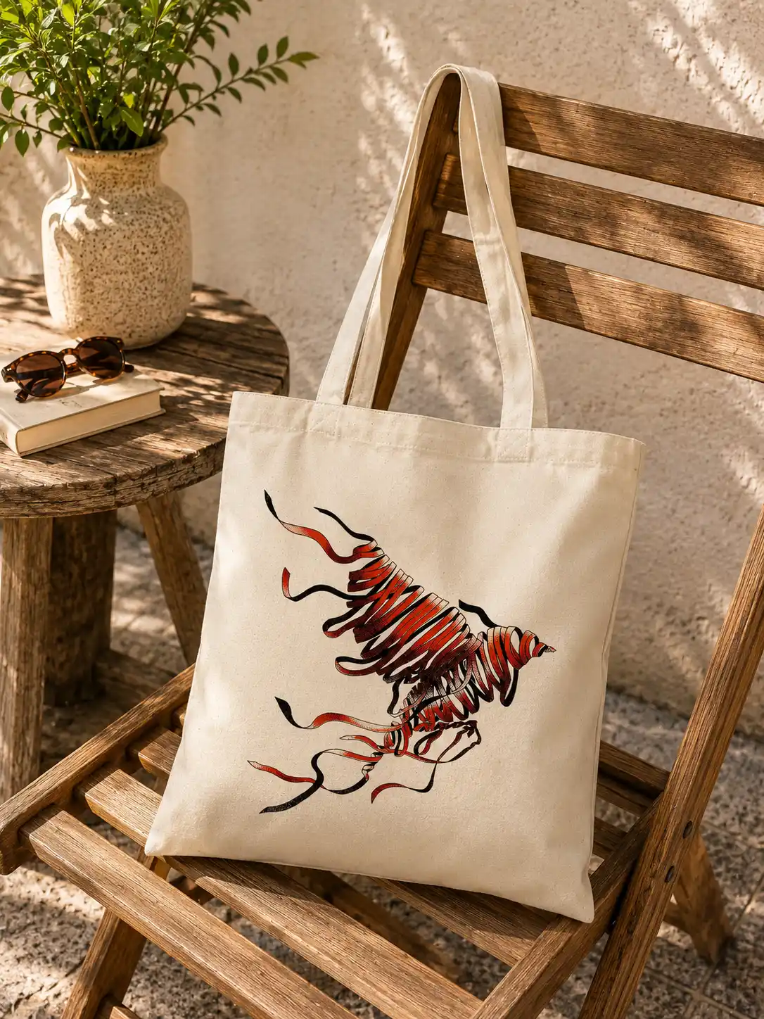 tote bag envolée ecru
