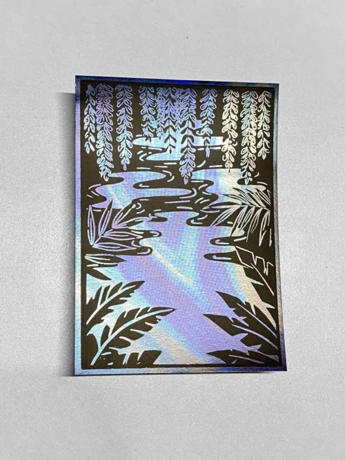 Affiche A6 "Lueurs Nocturnes" #2 bleu