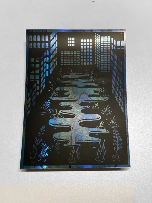 Affiche A6 "Lueurs Nocturnes" #1 bleu