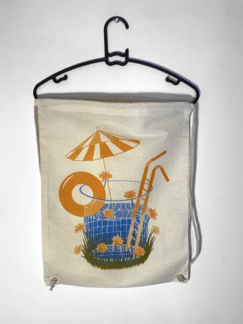 Sac piscine raffraichissement jaune