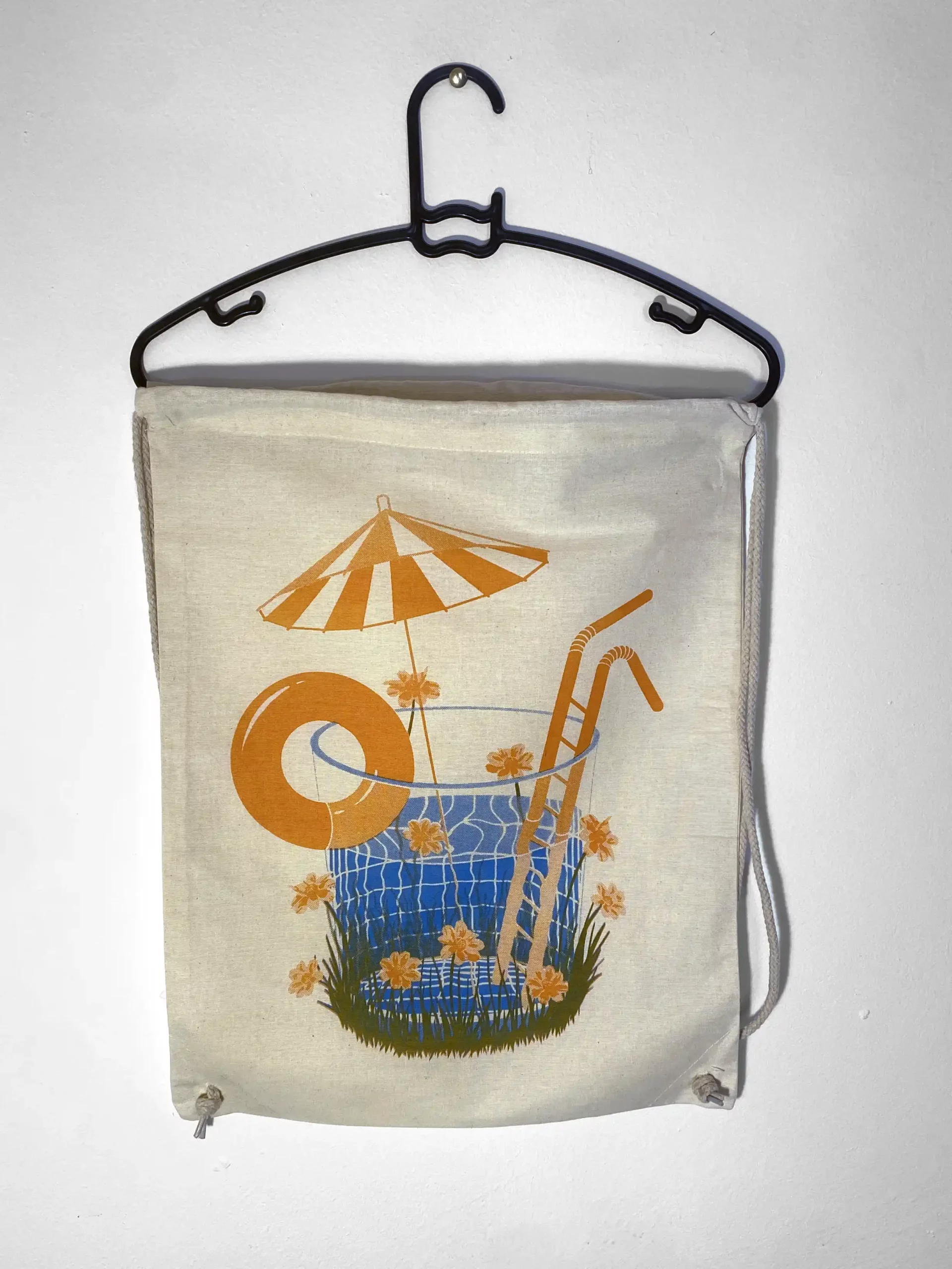 Sac piscine raffraichissement jaune