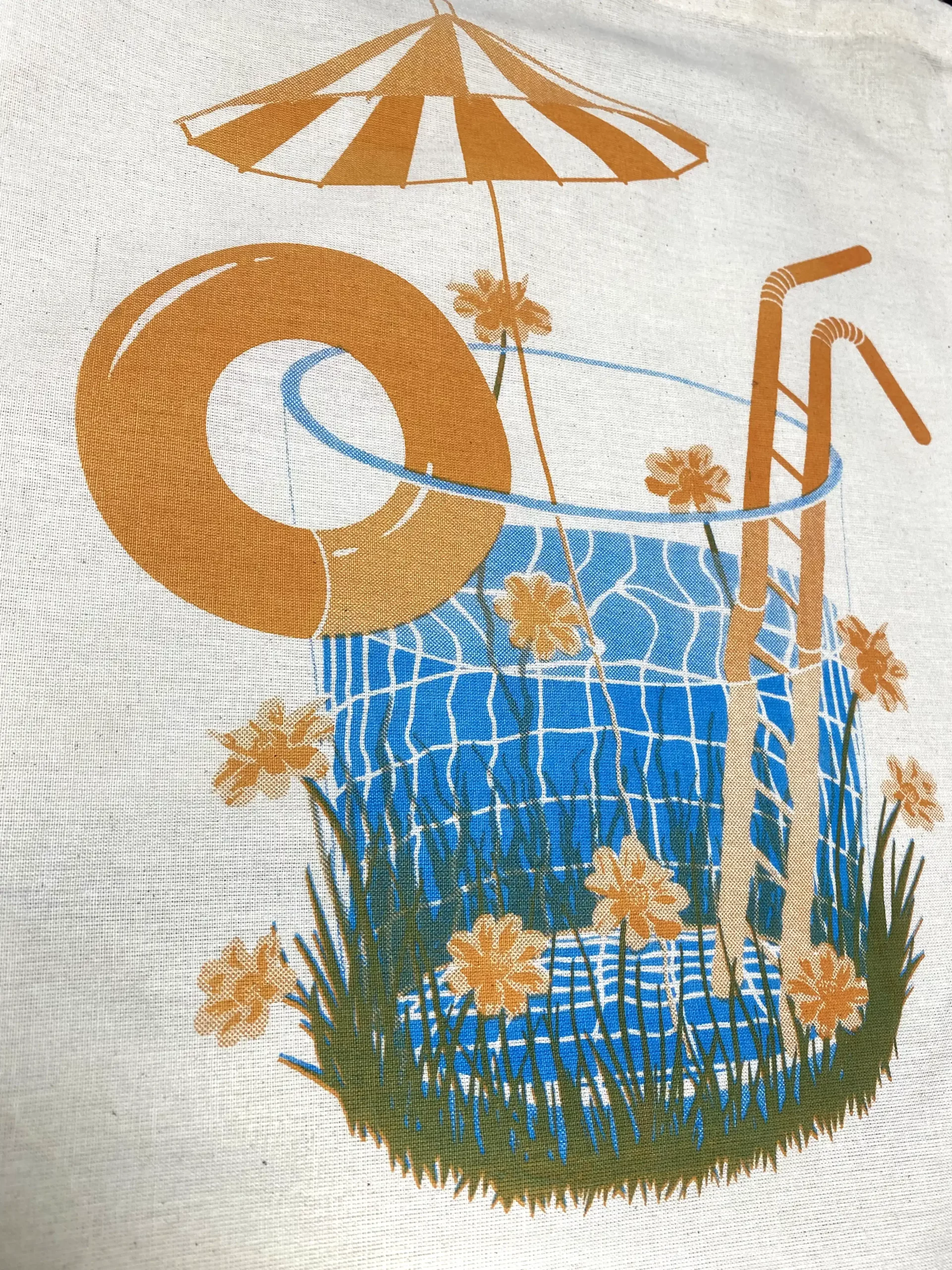 Sac piscine raffraichissement jaune