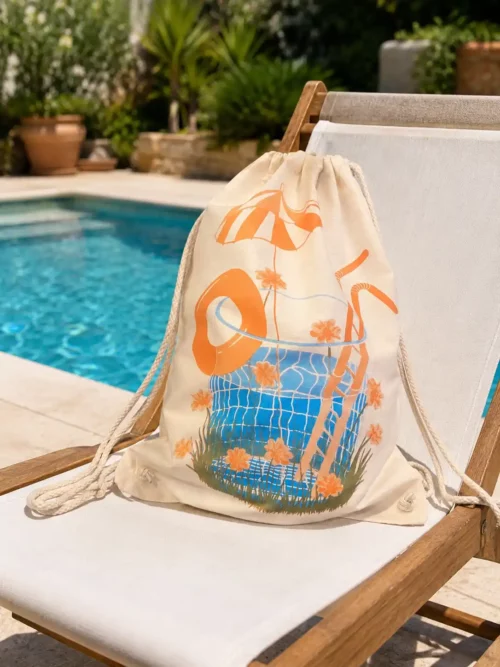 Sac piscine raffraichissement jaune