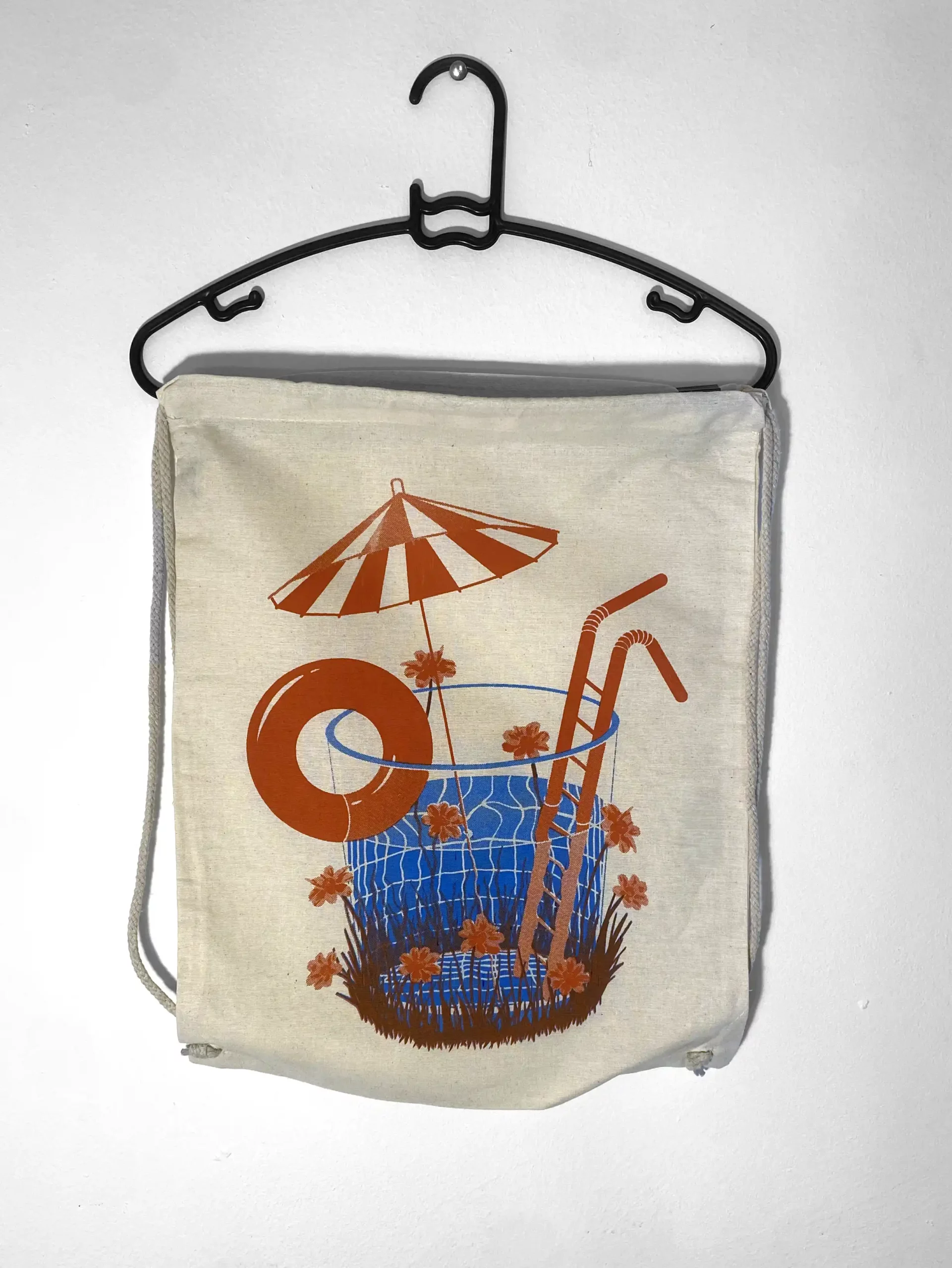 Sac piscine raffraichissement rouge