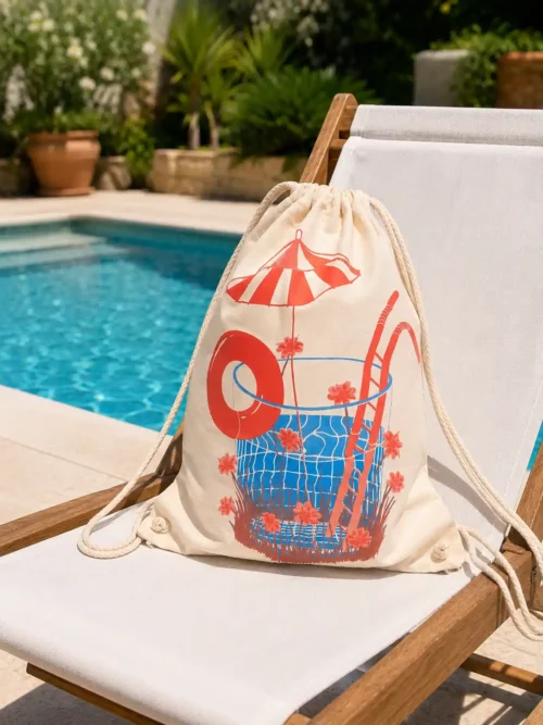 Sac piscine raffraichissement rouge