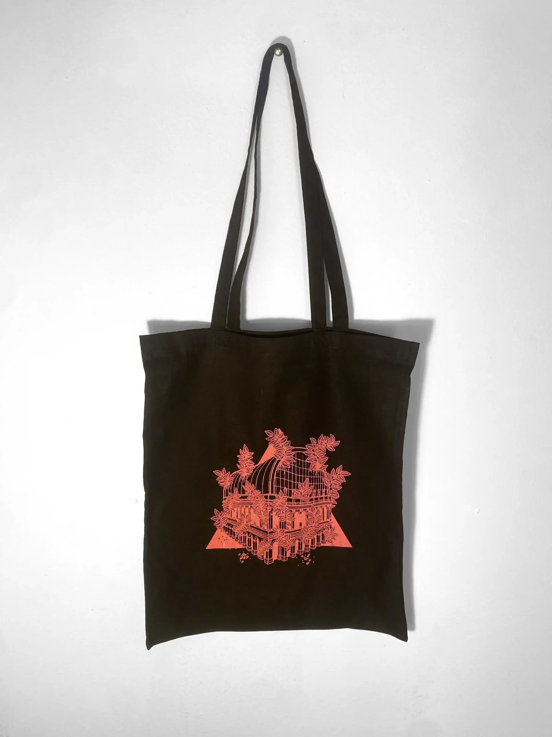 Tote bag opéra de lyon rose fluo